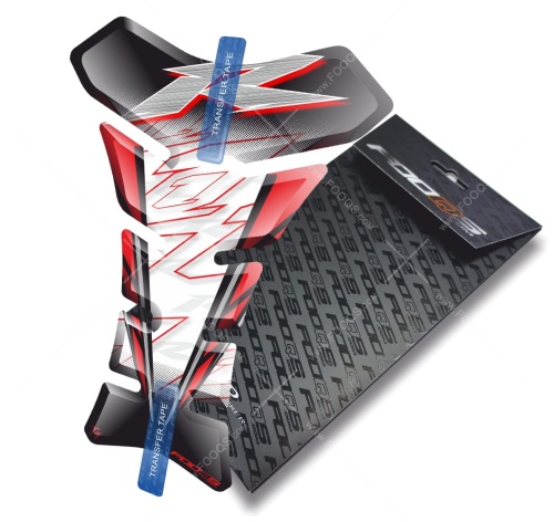 Tankpad Yamaha YZF R1 T1 white red sticker