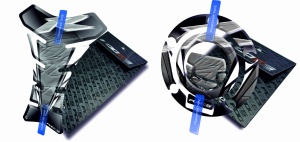 Adesivi per serbatoio tankpad cappad T1 Yamaha YZF R1 Silver