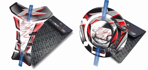 Tankpad Cappad Yamaha YZF R1 T1 white red sticker