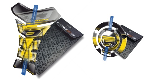 Tankpad Cappad Yamaha XJ6 T1 yellow sticker