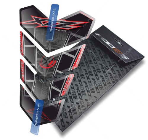 Tankpad Yamaha XTZ Super Tenere 750 1200 black red sticker