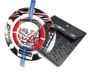 Adesivo per il tappo del carburante Yamaha XTZ Super Tenere 1200 bianco Red