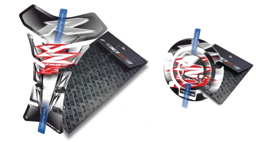 Tankpad Cappad Yamaha YZF R1 R6 Thundercat Thunderace T1 white sticker