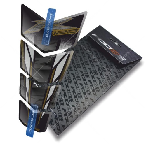 Tankpad Yamaha YZF R 125 TA black gold sticker