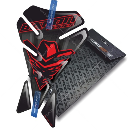 Tankpad Suzuki GSF 600 650 1200 1250 Bandit V1 black red sticker