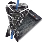 Naklejka na bak tankpad V1 Kawasaki ZX-6R Black