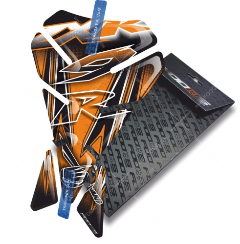 Tankpad Kawasaki ZX 9R V1 orange sticker