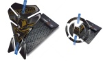 Adesivi per serbatoio tankpad cappad V1 Suzuki GSF 600 650 1200 1250 Bandit Black Gold
