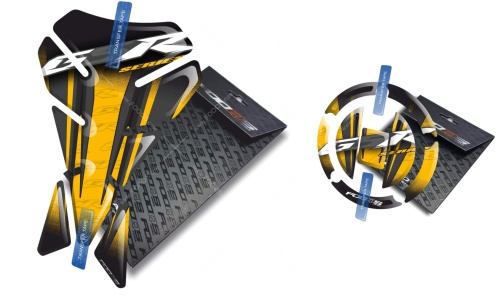 Tankpad Cappad Suzuki GSR 600 650 750 V1 yellow sticker