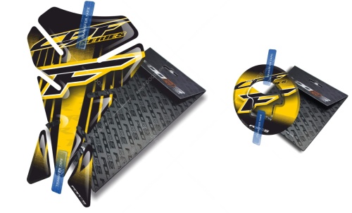 Tankpad Cappad Honda CBF 125 250 V1 yellow sticker