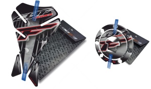 tank mátrix tankpad sapka V1 Honda CBF 500 600 650 900 1000 Régebbi modell Ezüst