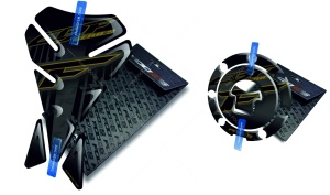 tank mátrix tankpad sapka V1 Honda CBF 500 600 650 900 1000 Régebbi modell Fekete arany