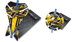 Adesivi per serbatoio tankpad cappad V1 Honda CBR 600 1000 RR Older Model Yellow