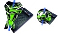 Tankpad Cappad Kawasaki Er 6f 6n V1 green sticker