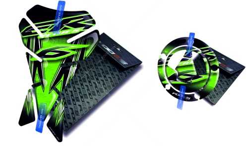Tankpad Cappad Kawasaki Er 6f 6n V1 green sticker