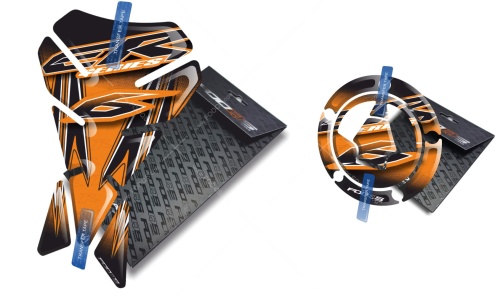 Tankpad Cappad Kawasaki Er 6f 6n V1 orange sticker