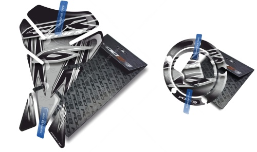 Tankpad Cappad Kawasaki Er 6f 6n V1 silver sticker