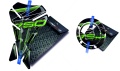 Tankpad Cappad Kawasaki Z 750 V1 black green sticker