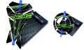 Tankpad Cappad Kawasaki Z 800 V1 black green sticker
