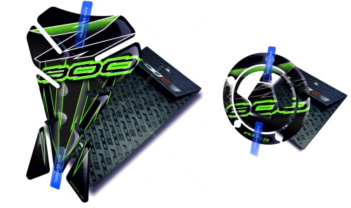 Tankpad Cappad Kawasaki Z 800 V1 black green sticker