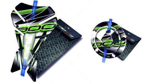 Tankpad Cappad Kawasaki Z 800 V1 white green sticker