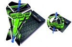 Adesivi per serbatoio tankpad cappad V1 Kawasaki Z 1000 Green