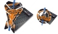 Tankpad Cappad Kawasaki Z 1000 V1 orange sticker