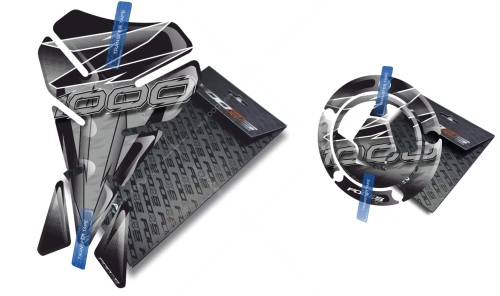 Tankpad Cappad Kawasaki Z 1000 V1 silver sticker