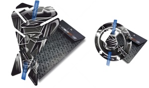 Naklejki na bak tankpad cappad V1 Kawasaki ZX 6R Black