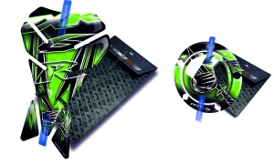 Naklejki na bak tankpad cappad V1 Kawasaki ZX 6R Green