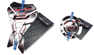 Adesivi per serbatoio tankpad cappad V1 Yamaha FZ8 bianco