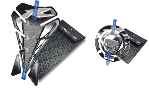 Tankpad Cappad Yamaha YZF R1 V1 silver sticker