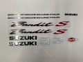 Suzuki bandit 600s 2004 silver moto sticker oem naklejki