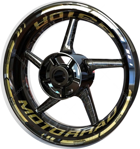 BMW G 310 R gold motorcycle wheel rim stickers fooqs