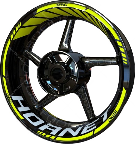 Honda CB 600 F Hornet fluo motorcycle wheel rim stickers fooqs