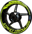 Triumph Streettriple RS fluo motorcycle wheel rim stickers fooqs