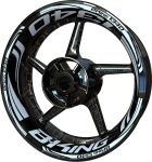 Adesivi per cerchioni ranty F2 Suzuki B-King 1340 argento