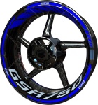 Adesivi per cerchioni ranty F2 Suzuki GSR 750 blu 2