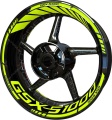 Suzuki GSXS 1000 fluo motorcycle wheel rim stickers fooqs