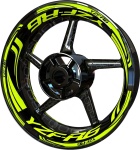 Wheel rim stickers F2 Yamaha YZF R6 fluo 2 stickers decals