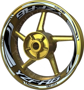 Naklejki na felgi ranty F2 Yamaha YZF R6 silver 2