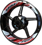 Wheel rim stickers F2 Yamaha YZF R6 white red stickers decals