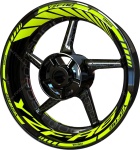 Wheel rim stickers F2 Yamaha YZF R6 fluo stickers decals
