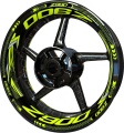 Kawasaki Z 900 fluo motorcycle wheel rim stickers fooqs