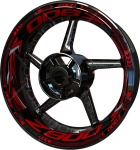 Velgstickers randen F2 Kawasaki Z 900 rood