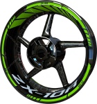 Adesivi per cerchioni ranty F2 Kawasaki Zx 10r green 2