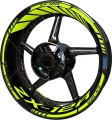 Kawasaki ZX 12R fluo motorcycle wheel rim stickers fooqs