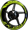 Kawasaki ZX 14R fluo motorcycle wheel rim stickers fooqs