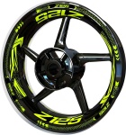Wheel rim stickers F2 Kawasaki Z 125 fluo stickers decals