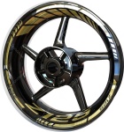 Wheel rim stickers F2 Kawasaki Z 125 gold 2 stickers decals